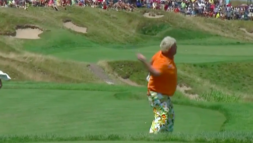 WATCH: John Daly throws club in Lake Michigan at Whistling Straits in 2015 USPGA